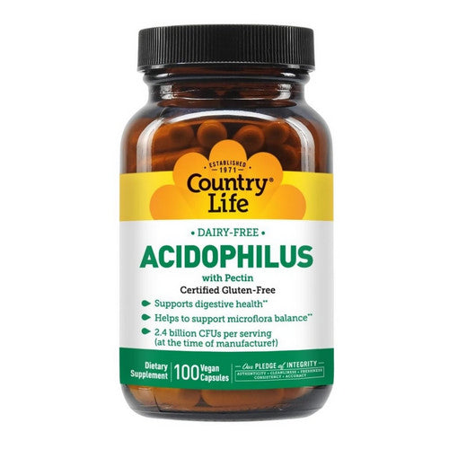Acidophilus with Pectin Vegetarian 100 Caps by Country Life