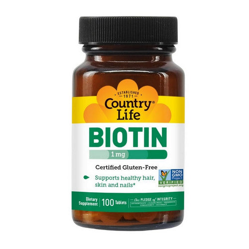 Biotin 100 Tabs by Country Life