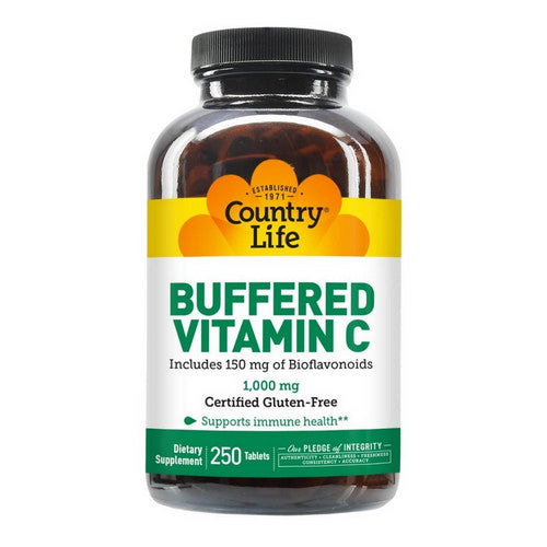 Buffered Vitamin C 250 Tabs by Country Life
