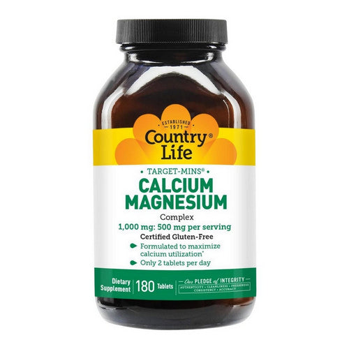 Target-Mins Calcium Magnesium Complex 180 Tabs by Country Life