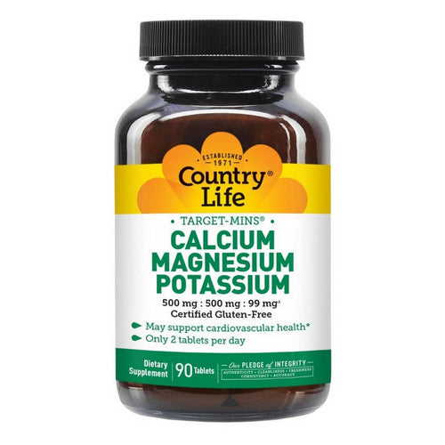 Target-Mins Calcium Magnesium Potassium 90 Tabs by Country Life