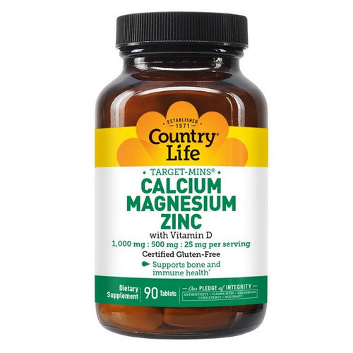 Cal-Mag-Zinc Target-Mins 90 Tabs by Country Life