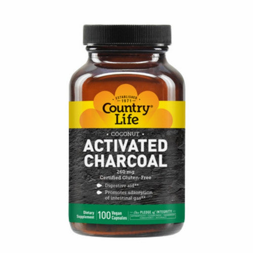 Activated Charcoal 100 Veg Caps by Country Life
