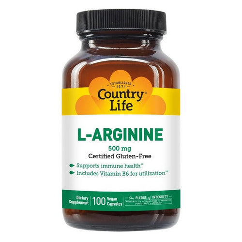 L-Arginine with B-6 100 Caps by Country Life