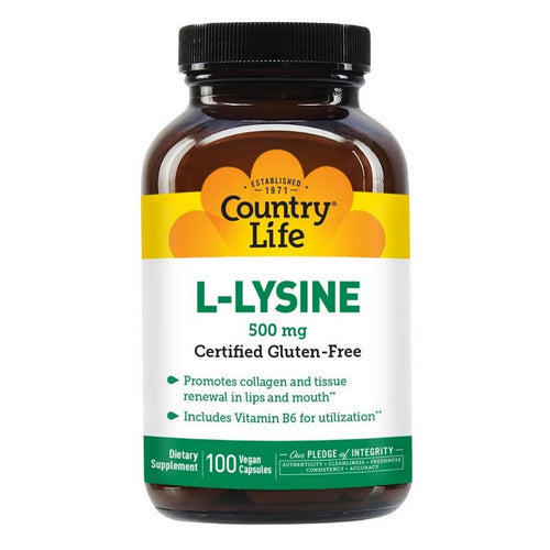 L-Lysine with B-6 100 Caps by Country Life