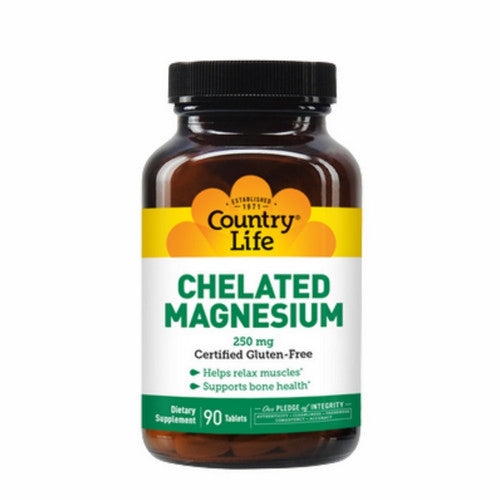 Chelated Magnesium 90 Tabs by Country Life