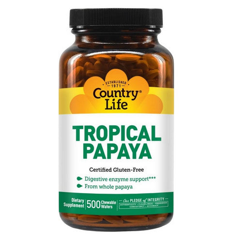 Tropical Papaya 500 Wafers by Country Life