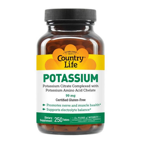 Potassium 250 Tabs by Country Life