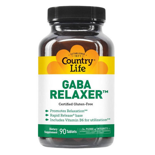 Relaxer with GABA + B-6 RR 90 Tabs by Country Life