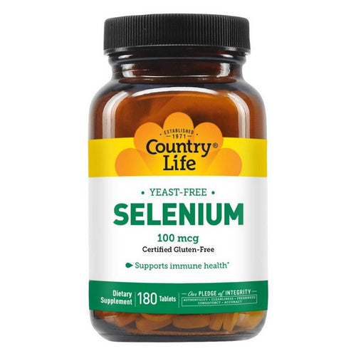 Selenium Yeast Free 180 Tabs by Country Life