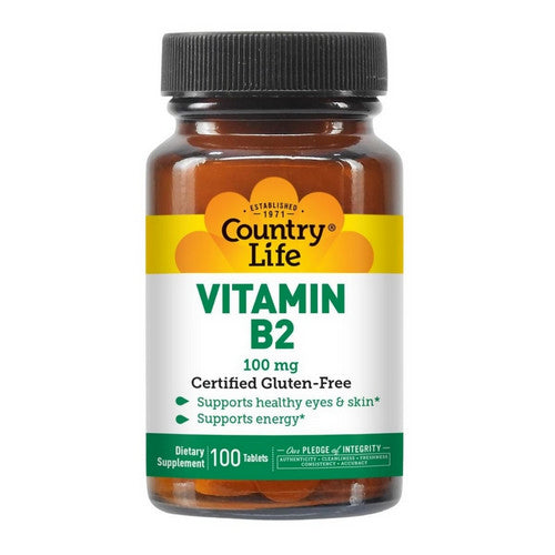 Vitamin B-2 100 Tabs by Country Life