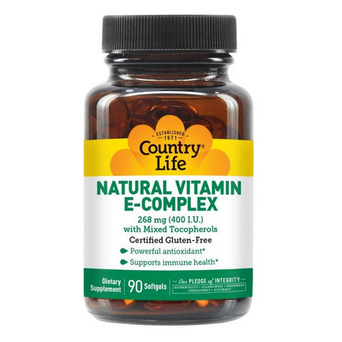 Vitamin E Complex 400IU 90 Sftgls by Country Life