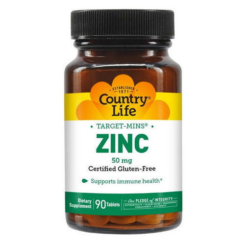 Zinc Target-Mins 90 Tabs by Country Life
