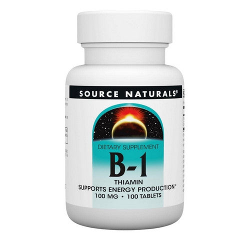 Vitamin B-1 100 Tabs by Source Naturals