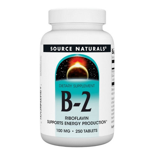 Vitamin B-2 250 Tabs by Source Naturals