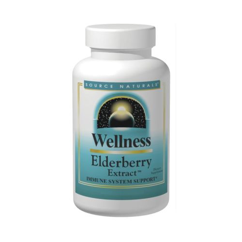 Wellness Elderberry Extract 60 Tabs by Source Naturals