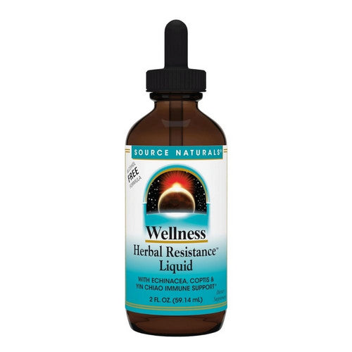 Wellness Herbal Resistance Liquid Alcohol Free Formula 2 Oz by Source Naturals