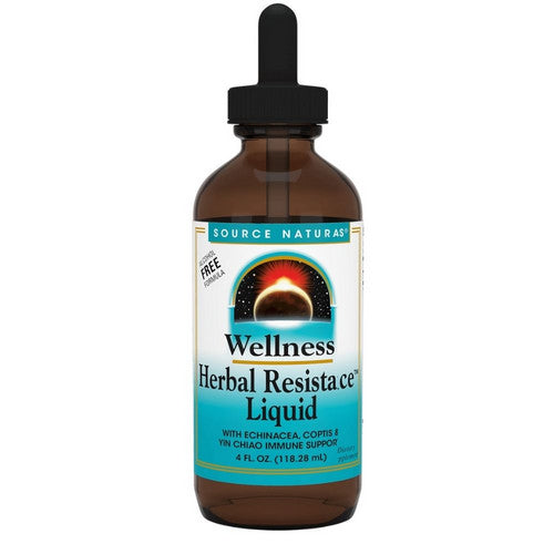 Wellness Herbal Resistance Liquid Alcohol Free Formula 4 Oz by Source Naturals