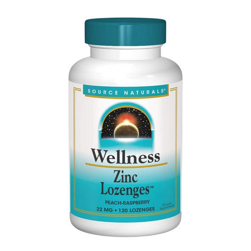 Wellness Zinc Lozenges 120 Tabs by Source Naturals
