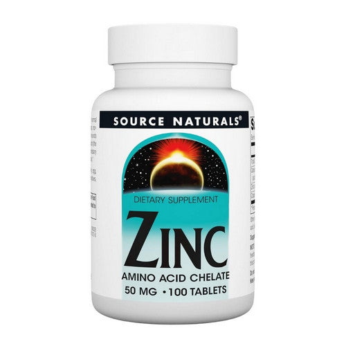 Zinc Amino Acid Chelate 100 Tabs by Source Naturals