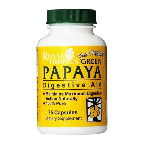 The Original Green Papaya Digestive Aid 75 Caps by Royal Tropics