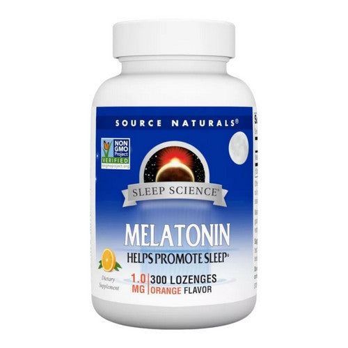Sleep Science Melatonin Orange Sublingual Orange 300 Tabs by Source Naturals