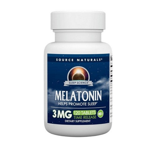 Timed Release Melatonin 120 Tabs by Source Naturals