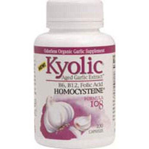 Kyolic Homocysteine Formula 108 Folic B6 B12 , 100 Cap by Kyolic
