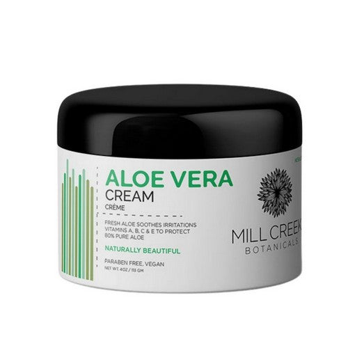 Botanicals Aloe Vera Cream 4 Oz by Mill Creek Botanicals