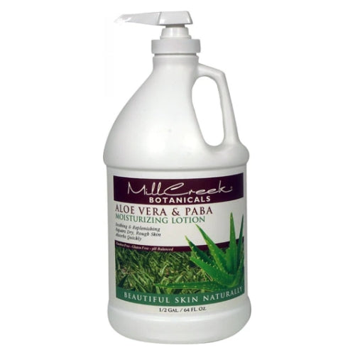 Botanicals Aloe Vera And PABA Moisturizing Lotion 64 Oz by Mill Creek Botanicals