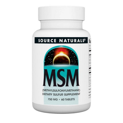 MSM (Methylsulfonylmethane) with Vitamin C 60 Tabs by Source Naturals