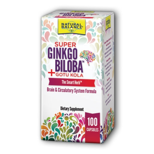 Super Ginkgo Biloba Plus Gotu Kola 100 Caps by Natural Balance (Formerly known as Trimedica)