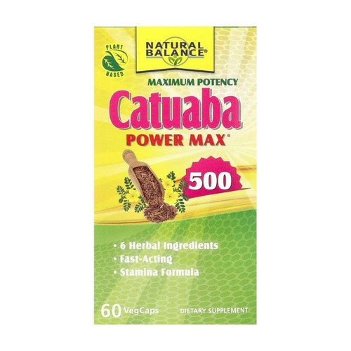 Catuaba Power Max 500 Maximum Potency 60 Veg Caps by Natural Balance (Formerly known as Trimedica)