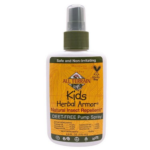 Kids Herbal Armor Natural Insect Repellent Spray Deet-Free 4 Oz by All Terrain