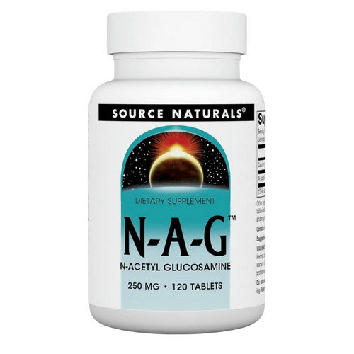 N-A-G N-Acetyl Glucosamine 120 Tabs by Source Naturals