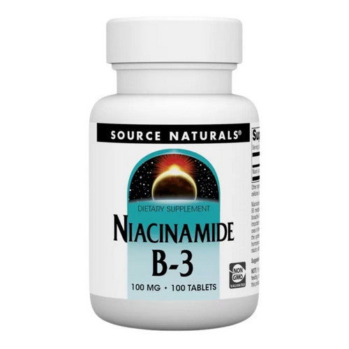 Niacinamide B-3 100 Tabs by Source Naturals