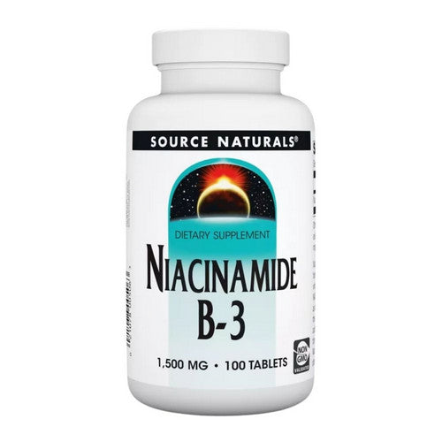 Niacinamide B-3 100 Tabs by Source Naturals