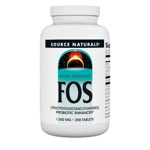 FOS (Fructooligosaccharides) 200 Tabs by Source Naturals