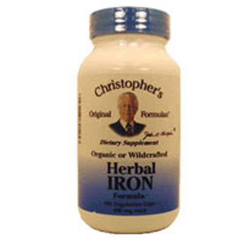 Herbal Iron 100 Vegicaps by Dr. Christophers Formulas