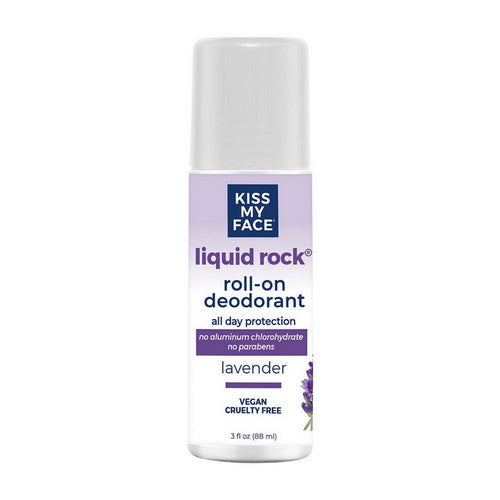 Liquid Rock Roll-On Deodorant Lavender, 3 Oz by Kiss My Face