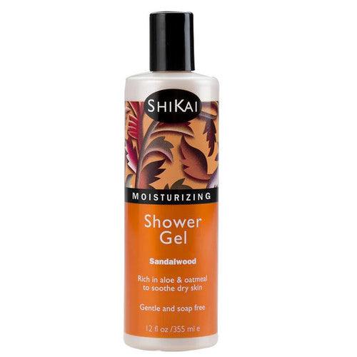Moisturizing Shower Gel Sandalwood Amber 12 OZ by Shikai