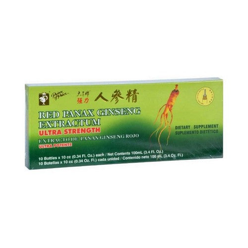 Red Panax Ginseng Extractum Ultra Strength 10 Count (3.4 Oz) by Prince Of Peace