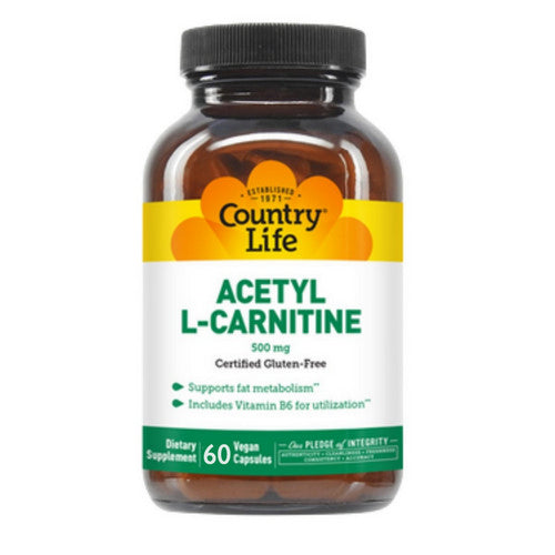 Acetyl L-carnitine 60 Caps by Country Life