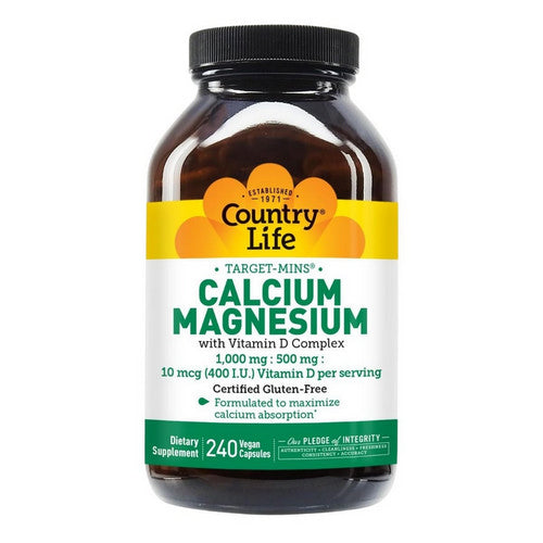 Target-Mins Calcium-Magnesium with Vitamin D Complex 240 Caps by Country Life