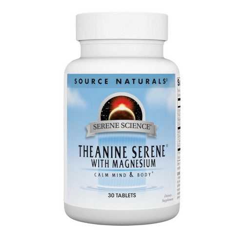 Theanine Serene 30 Tabs by Source Naturals