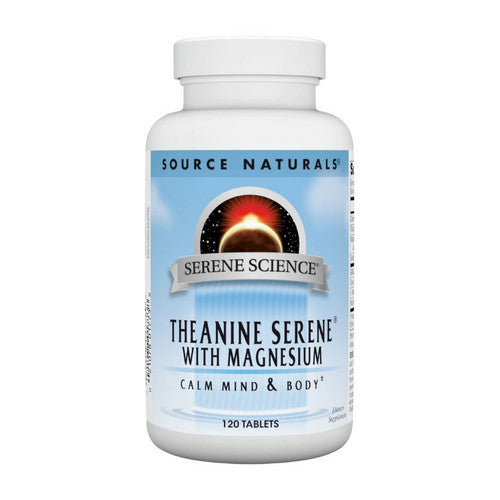 Theanine Serene 120 Tabs by Source Naturals