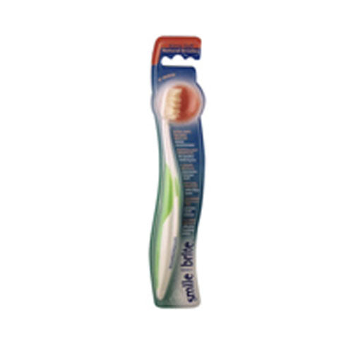 Fixed Head Toothbrush Nylon V-Wave Medium 1 EACH by Smile Brite