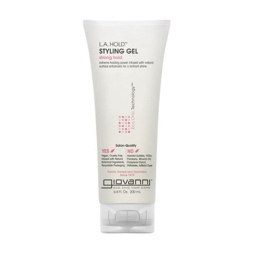 L.A. Natural Styling Gel Strong Hold 6.8 Oz by Giovanni Cosmetics