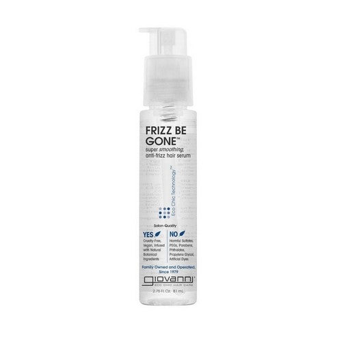 Frizz Be Gone Super Smoothing Anti-Frizz Hair Serum 2.75 Oz by Giovanni Cosmetics