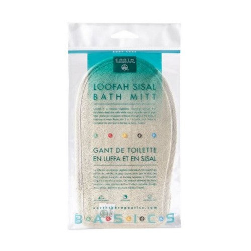 Loofah Sisal Bath Mitt Body Scruff Mitt by Earth Therapeutics